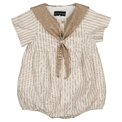 Barboteuse CAMBON - rayures sable
