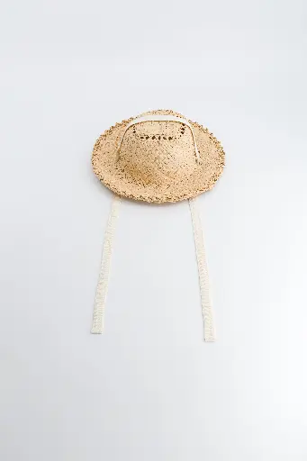 chapeau MACE-  ruban crème