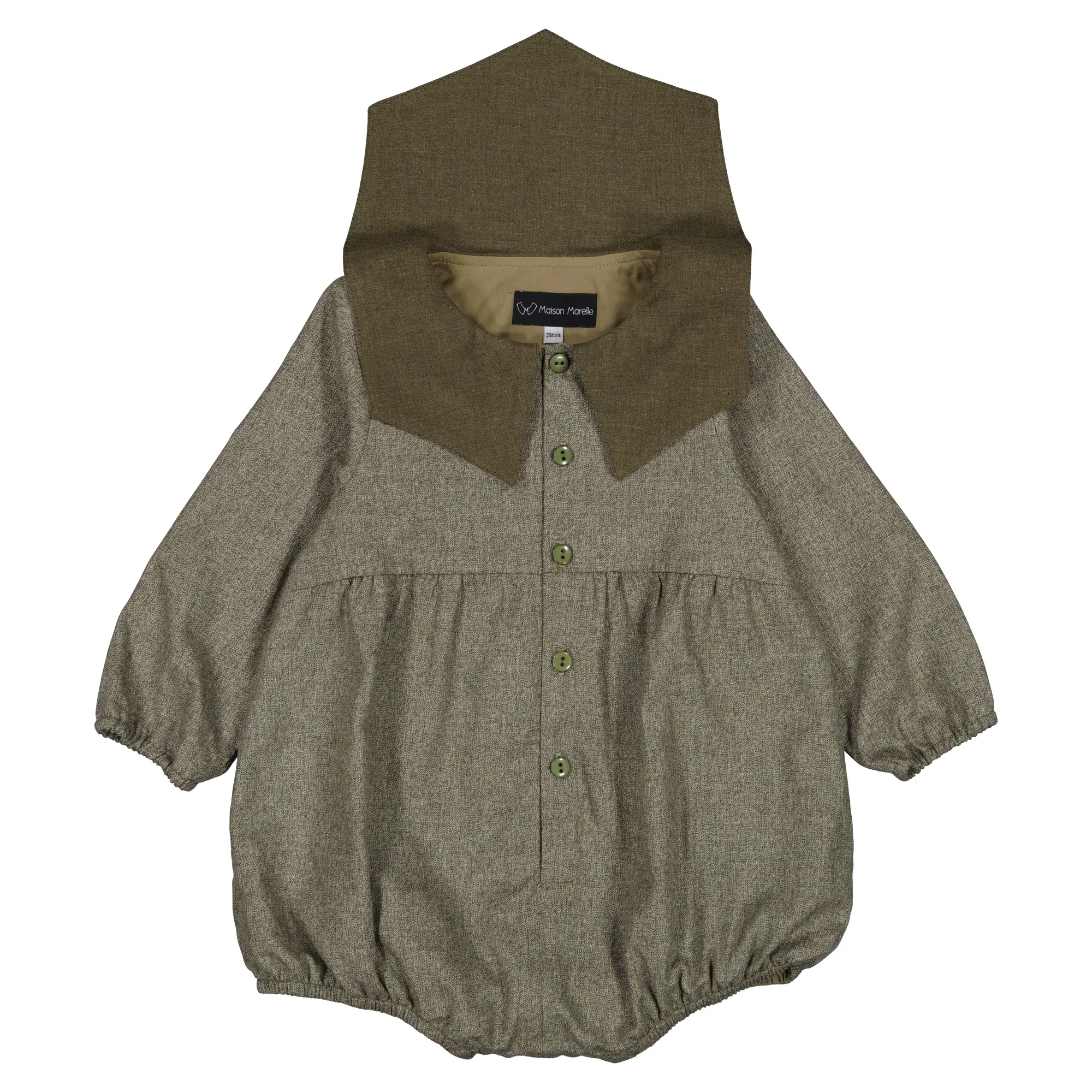 Barboteuse BABYLONE - gris vert