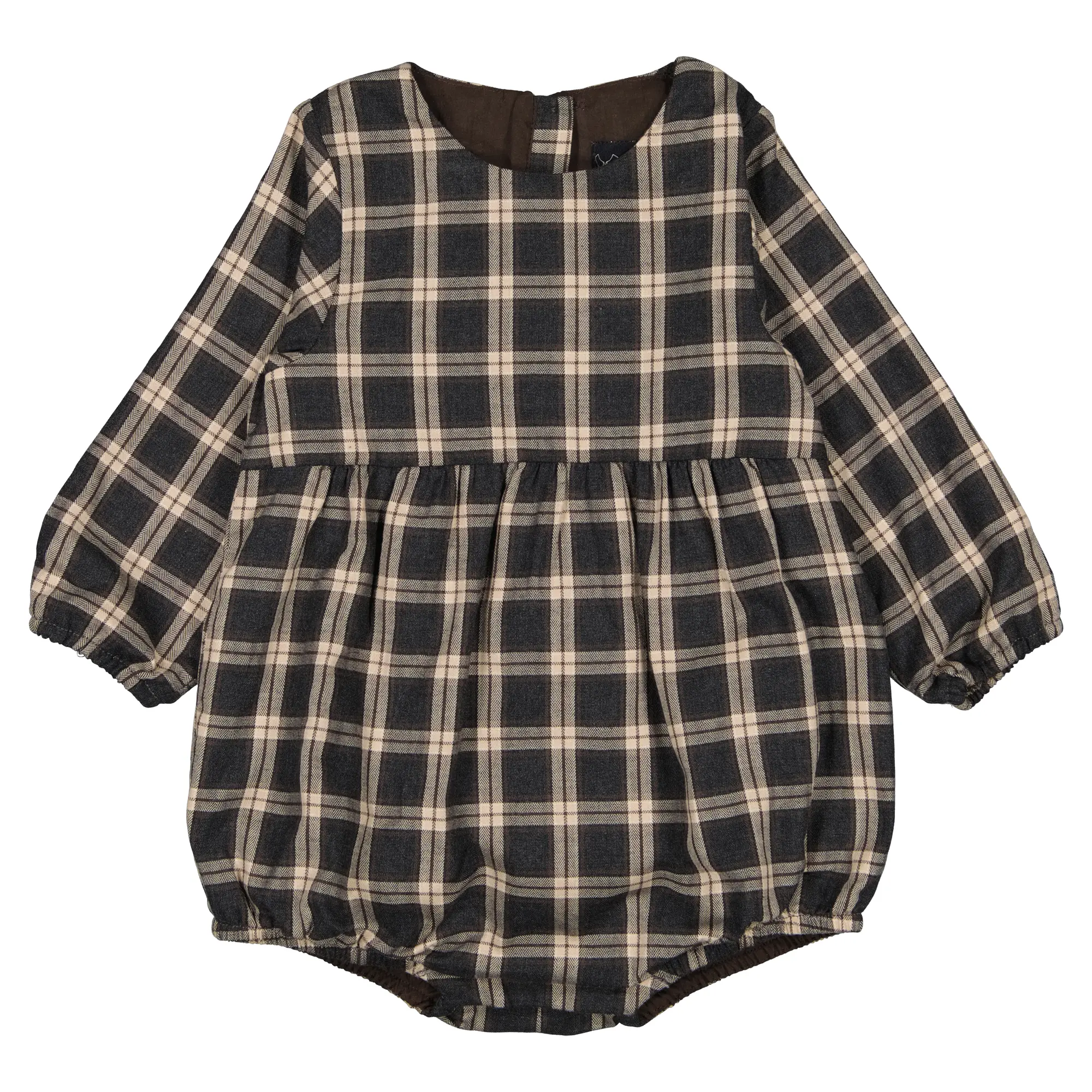 Barboteuse BOURSE- tartan gris
