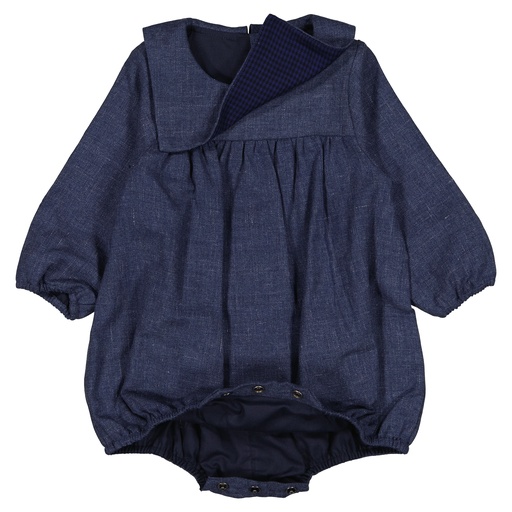 Barboteuse BOURBON- bleue encre