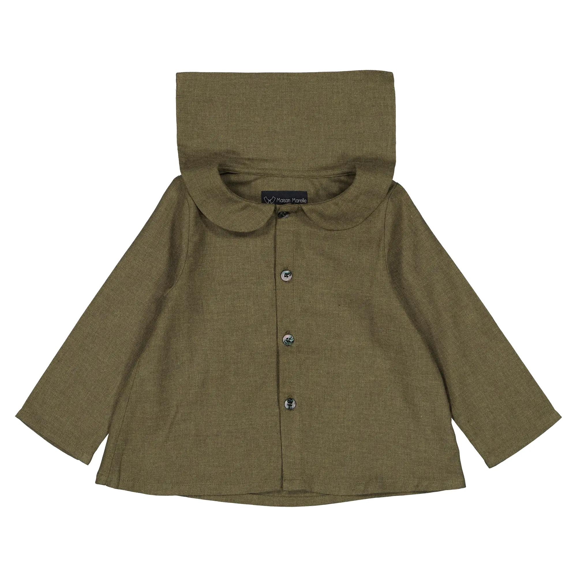 Blouse MONCEAU- flanelle verte