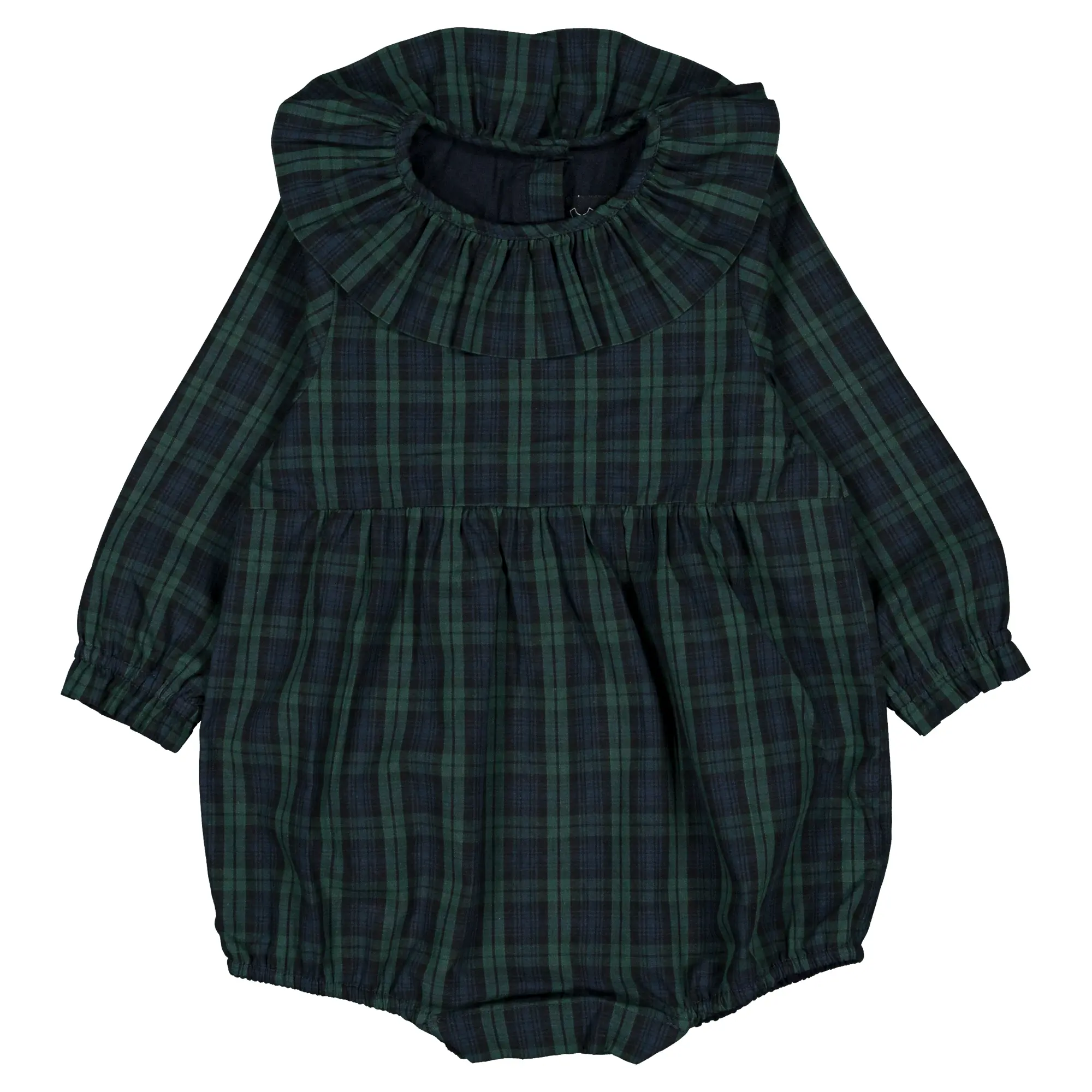 Barboteuse DUPLEIX - tartan bleu