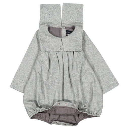 Barboteuse BOULBI - flanelle grise