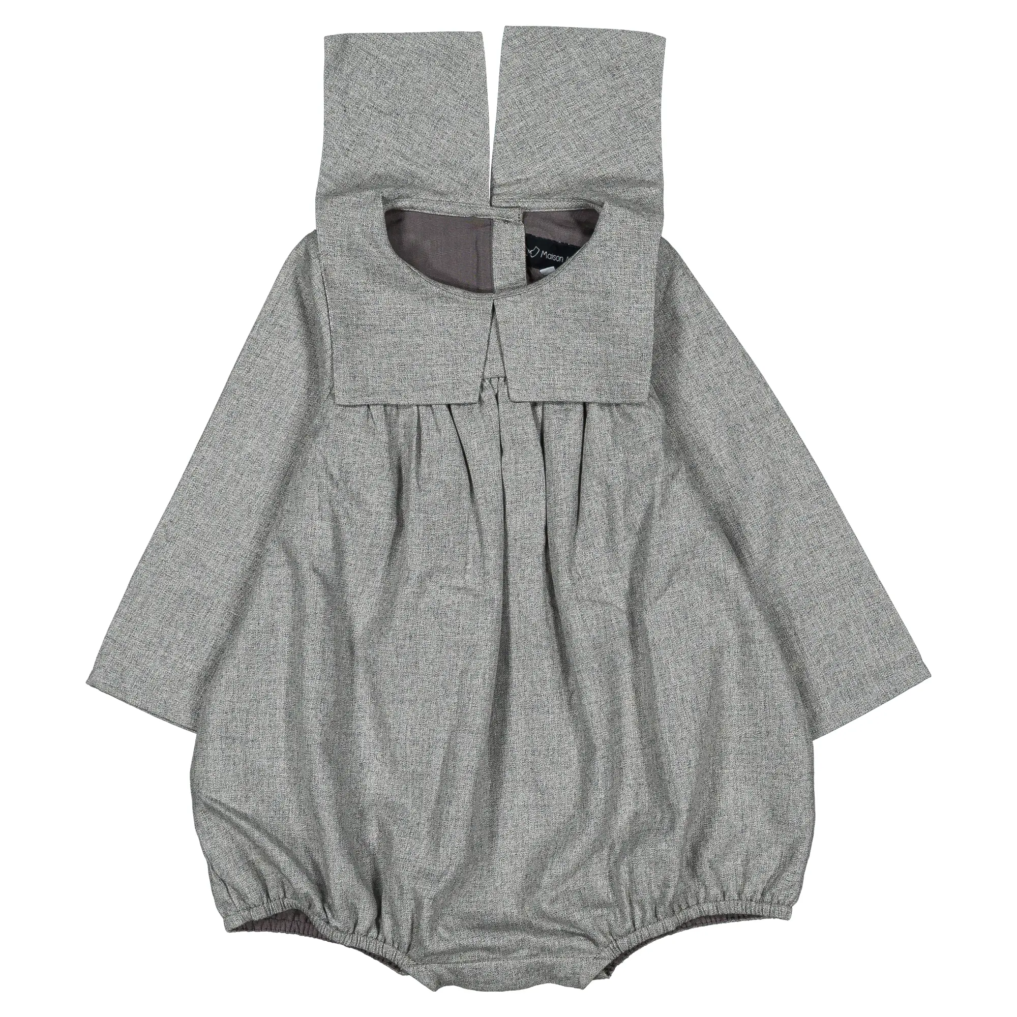 Barboteuse BOULBI - flanelle grise