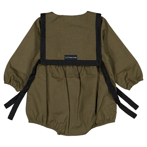 Barboteuse ALMA - lin vert