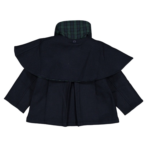 Manteau SHERLOCK- lainage bleu 