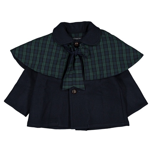 Manteau DARCY- lainage bleu