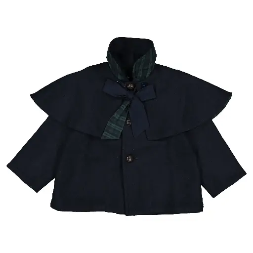 Manteau DARCY- lainage bleu