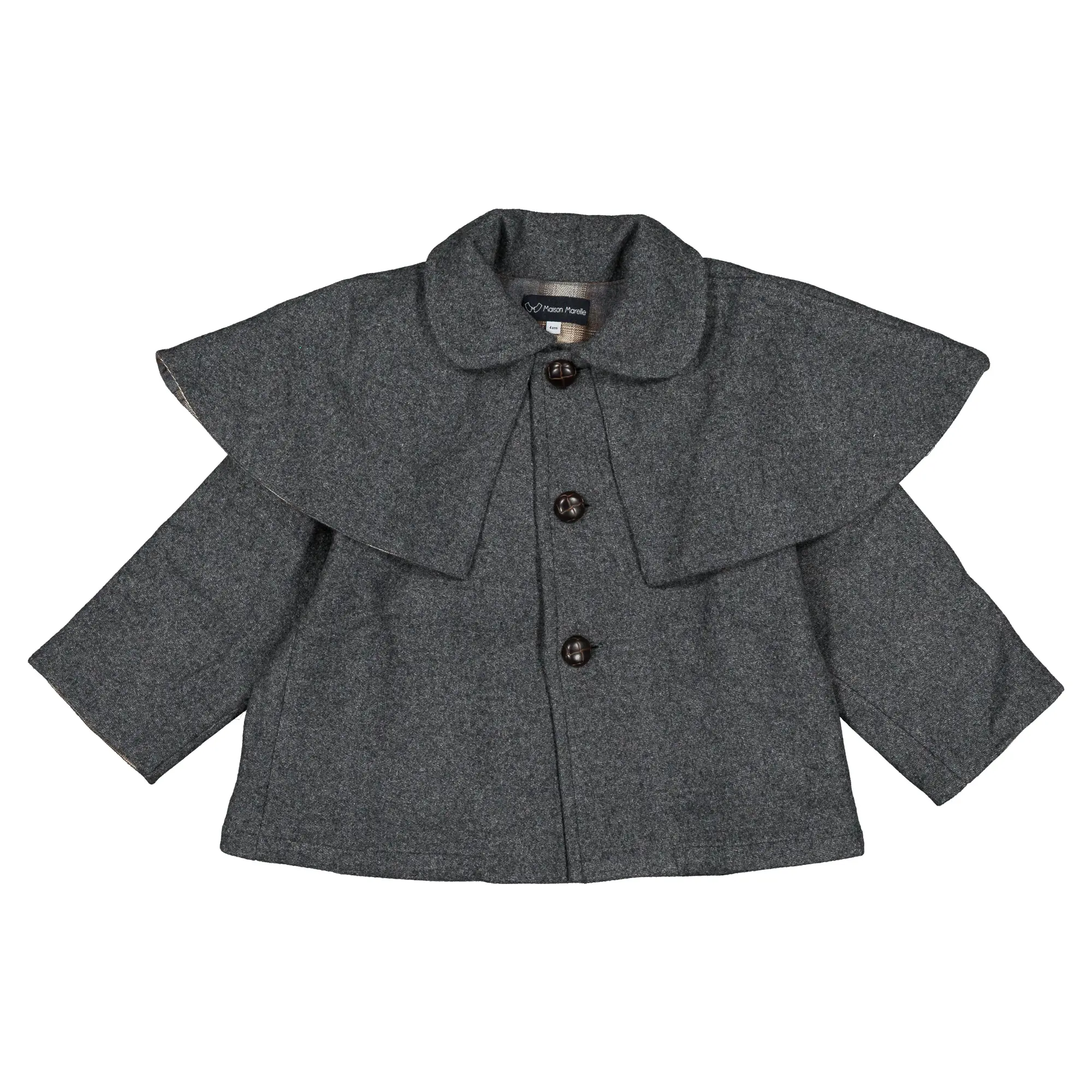 Manteau SHERLOCK- lainage gris