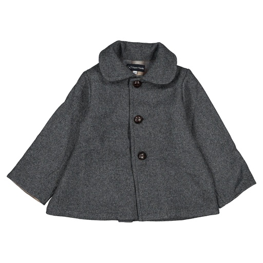 Manteau VERNEUIL- lainage gris