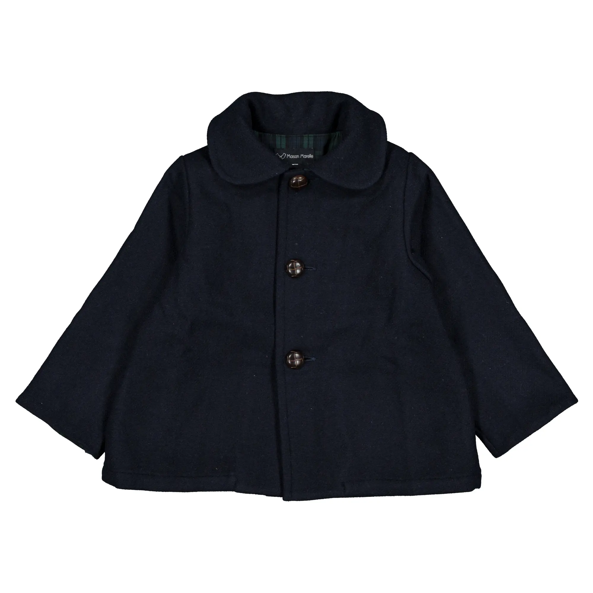 Manteau VERNEUIL- lainage bleu