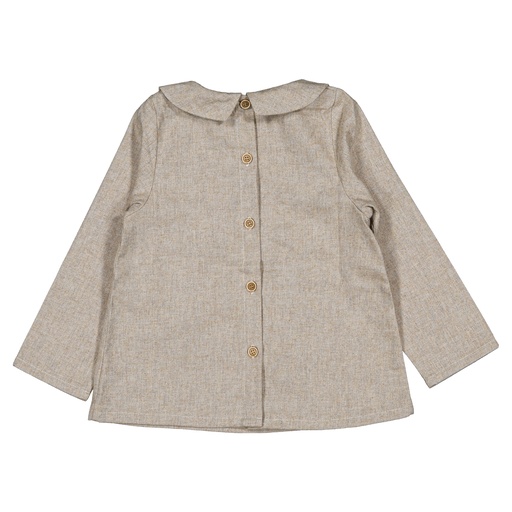 Blouse COURCELLES- flanelle beige