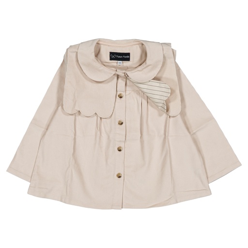 Blouse GRENELLE- velours beige
