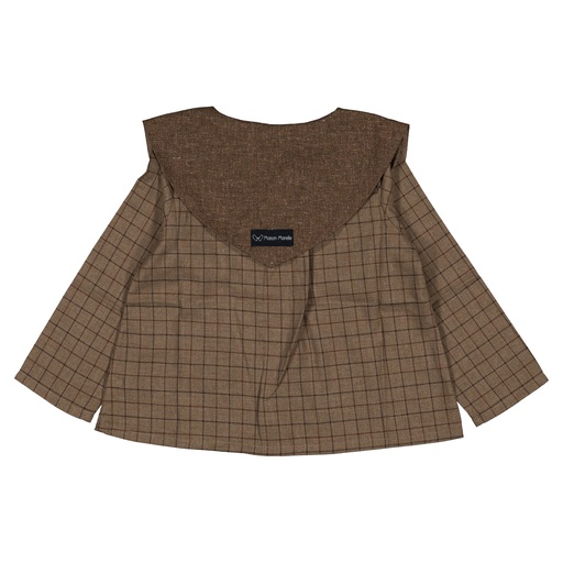 Blouse OPERA- carreaux marron
