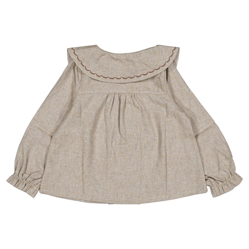 Blouse NOLLET- flanelle beige
