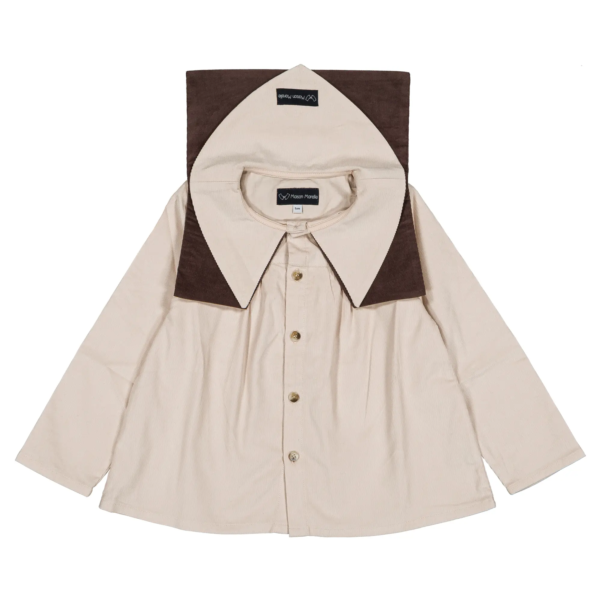 Chemise DUC- velours beige