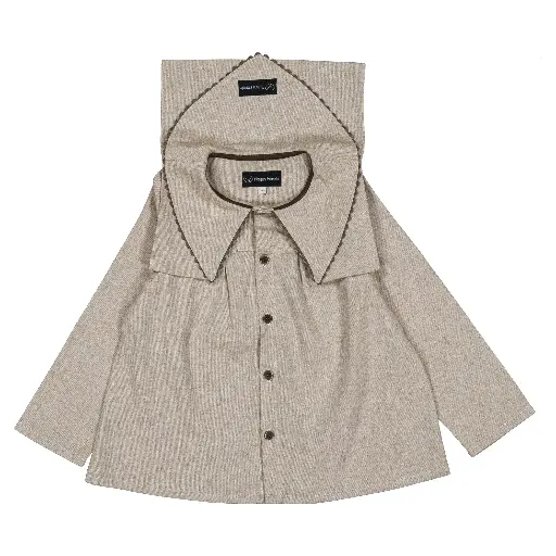 Chemise DUC- flanelle beige