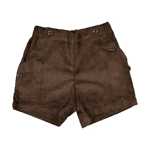 Short SUFFREN - velours marron