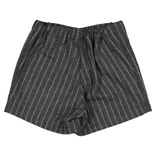 Short SEVRES - laine rayé gris