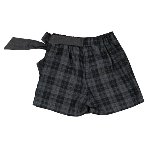 Jupe-short PLEYEL -  tartan gris