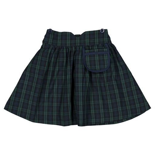 Jupe TOURNON - tartan bleu