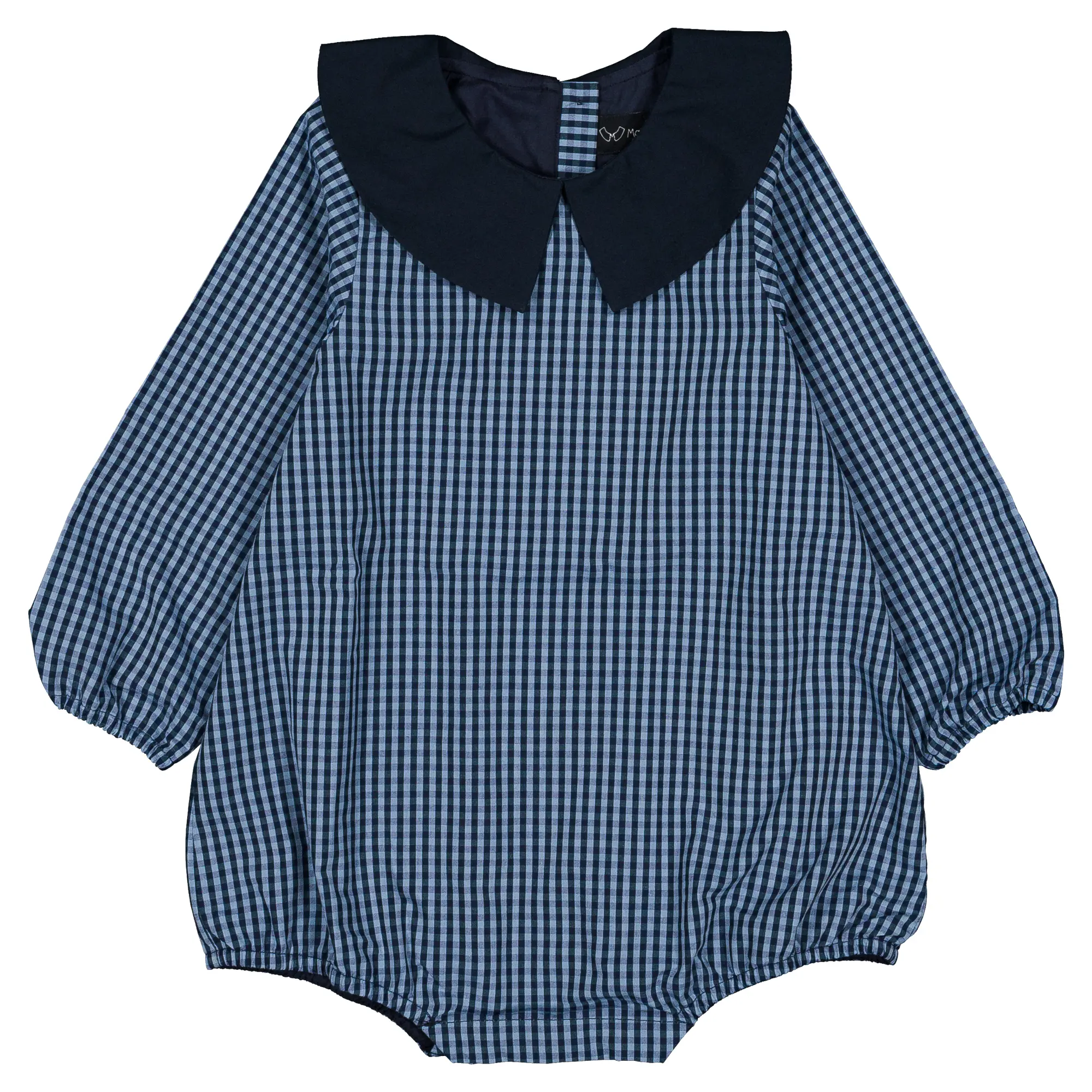 Barboteuse RAPHAEL-vichy bleu