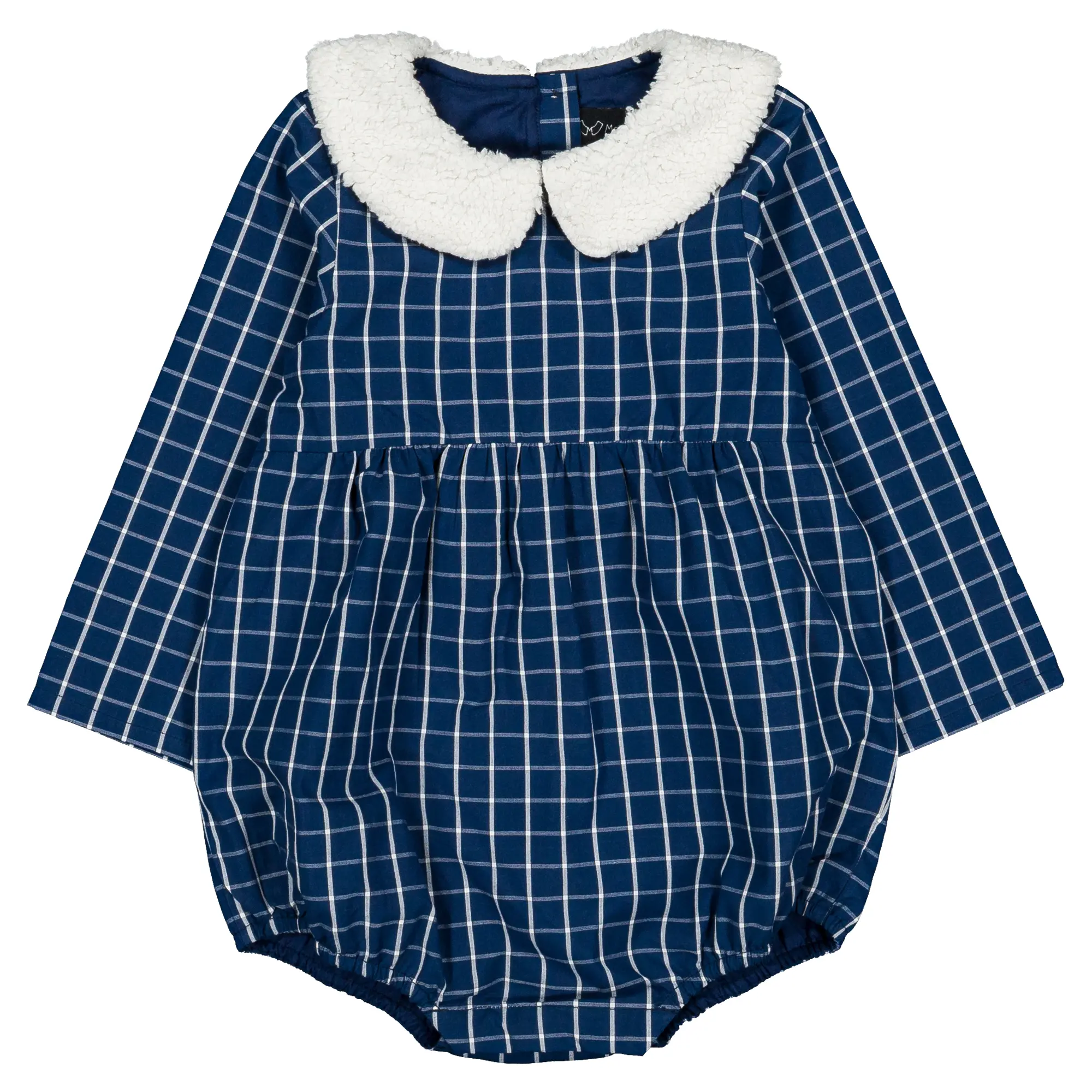 Barboteuse BASILE - tartan gris