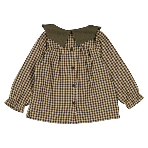 Blouse BOURGOGNE- vichy vert
