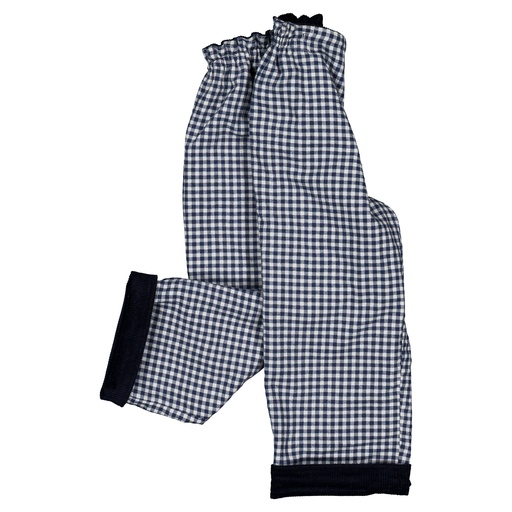 Pantalon LEBON-  bleu velours