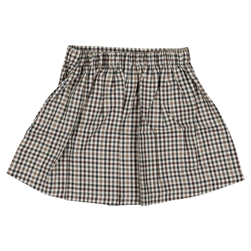 Jupe VESINET - vichy gris beige