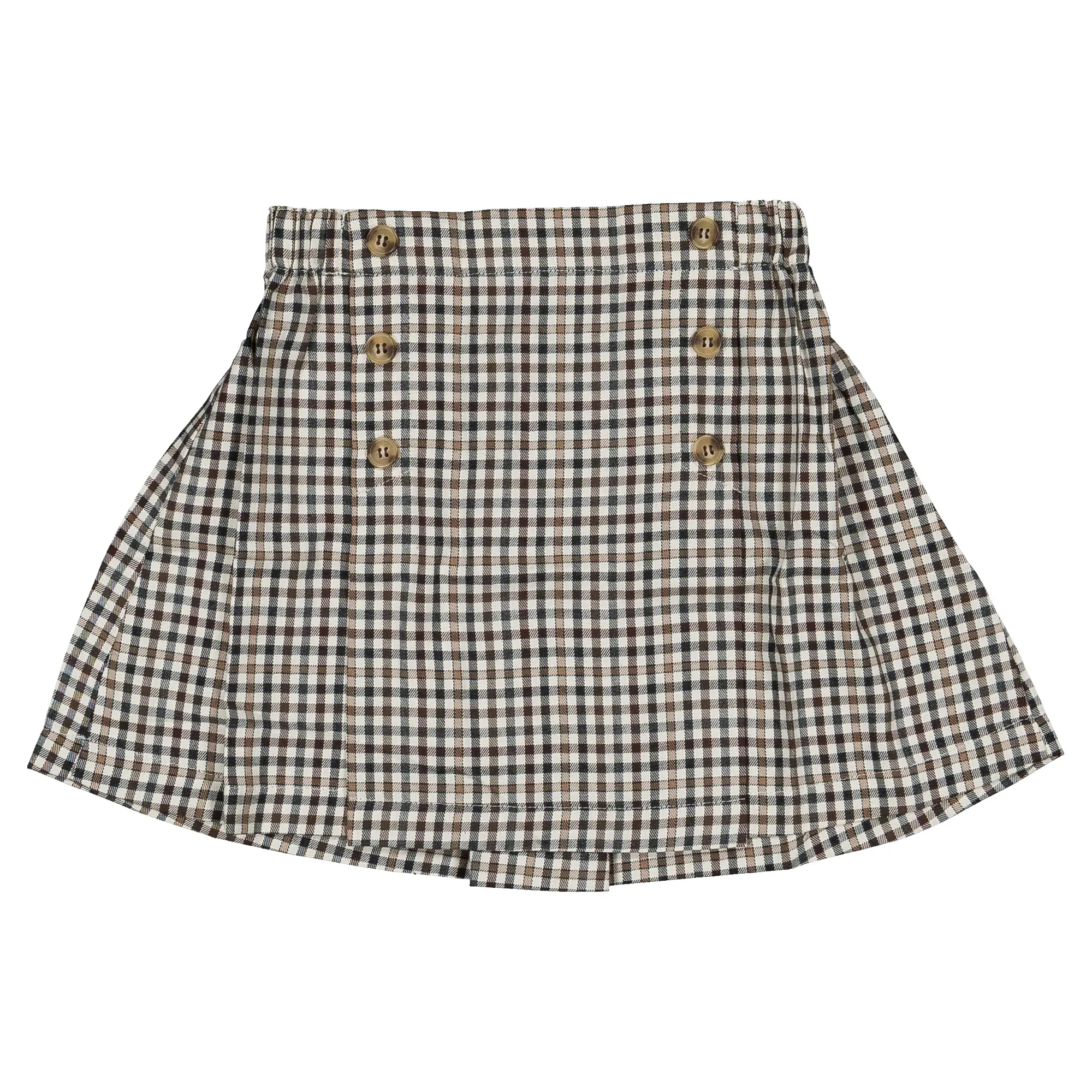 Jupe VESINET - vichy gris beige