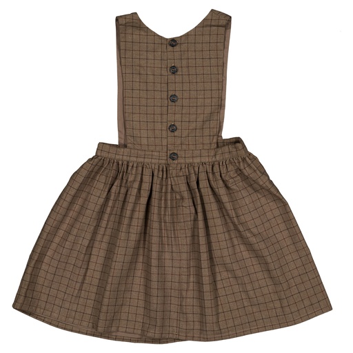 Robe CERGY- carreaux marron