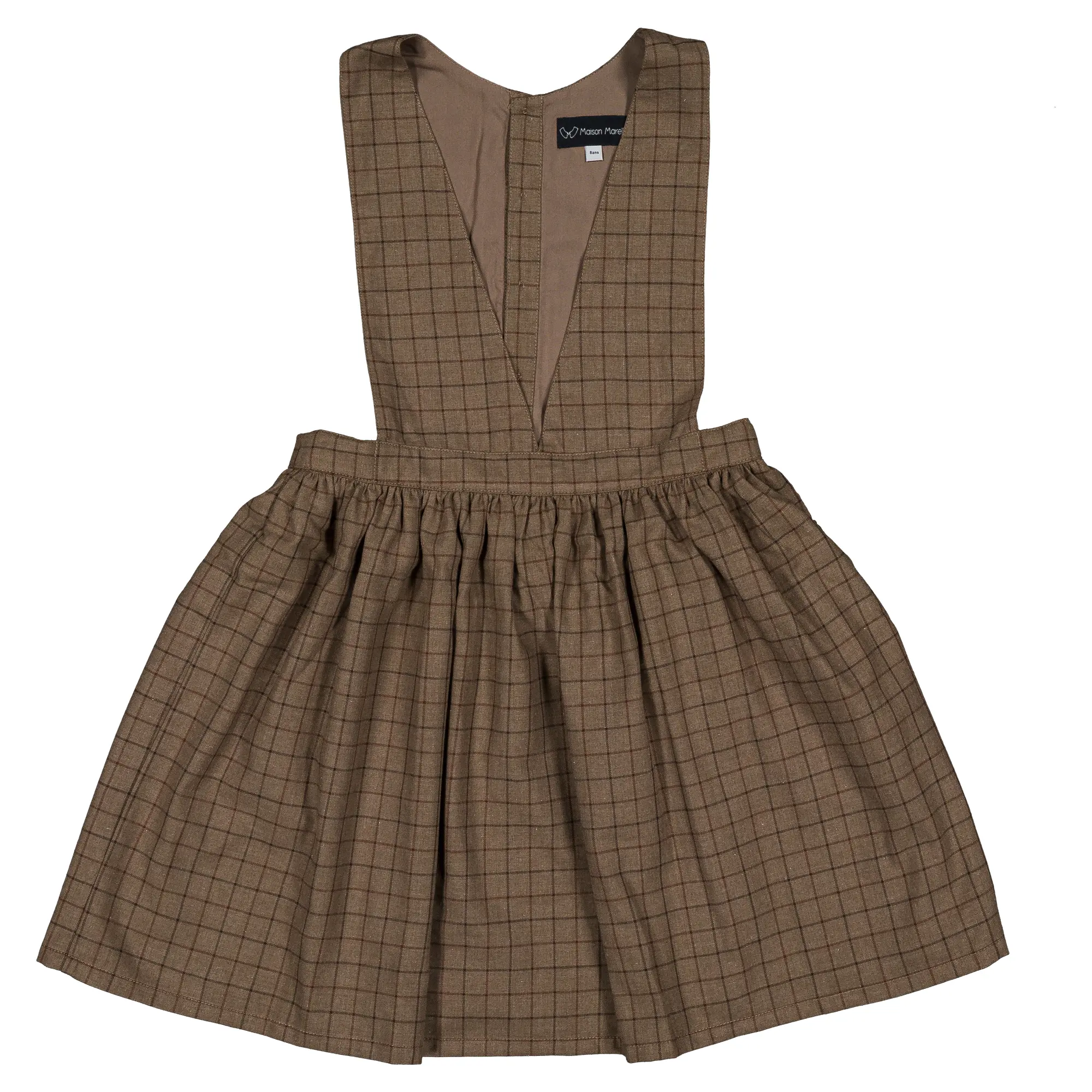 Robe CERGY- carreaux marron