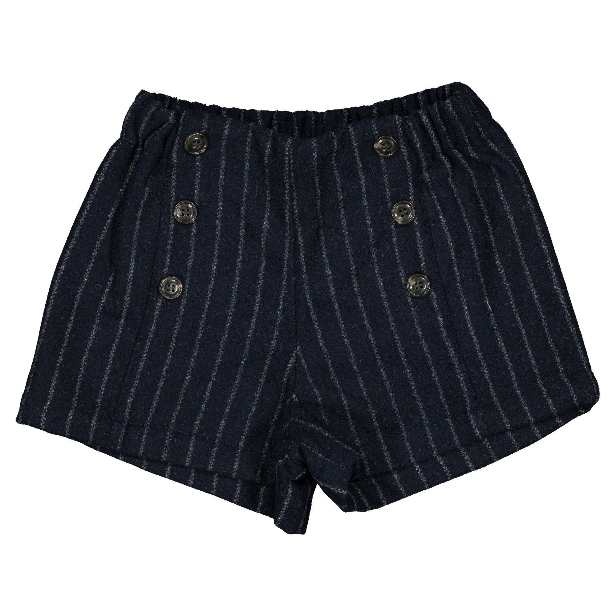 Short SEVRES - laine rayé bleu