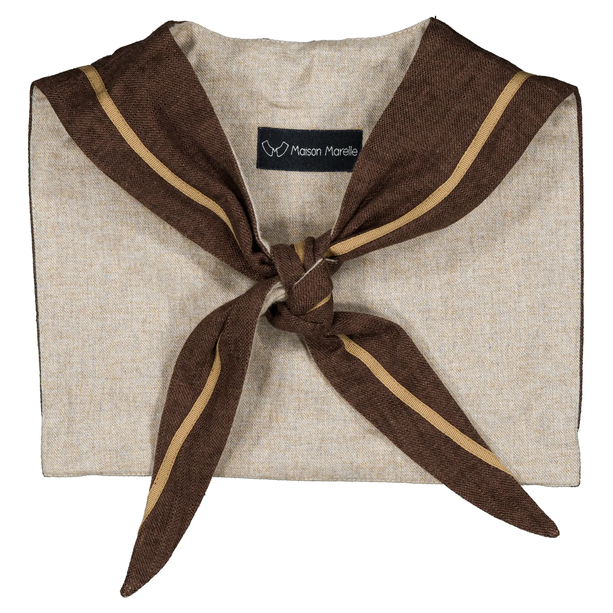 col marin IENA - flanelle beige révérsible