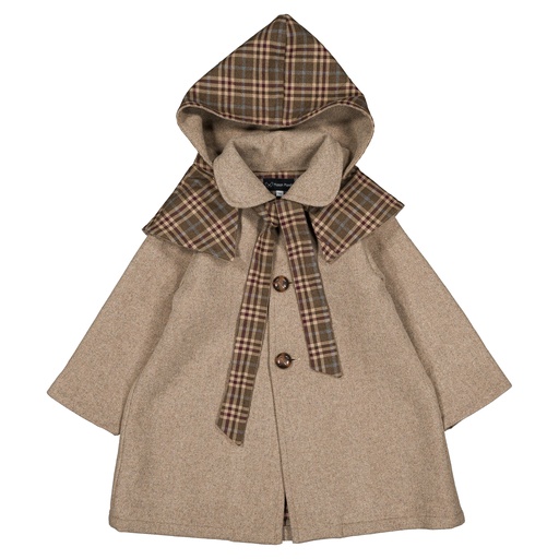 Manteau long CLUNY- lainage nougat