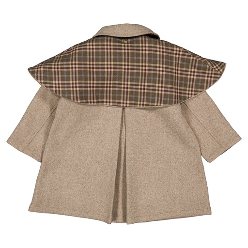 Manteau long SHERLOCK- lainage nougat