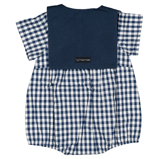 Barboteuse BAC - vichy bleu