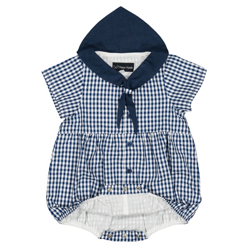 Barboteuse ROI - vichy beu