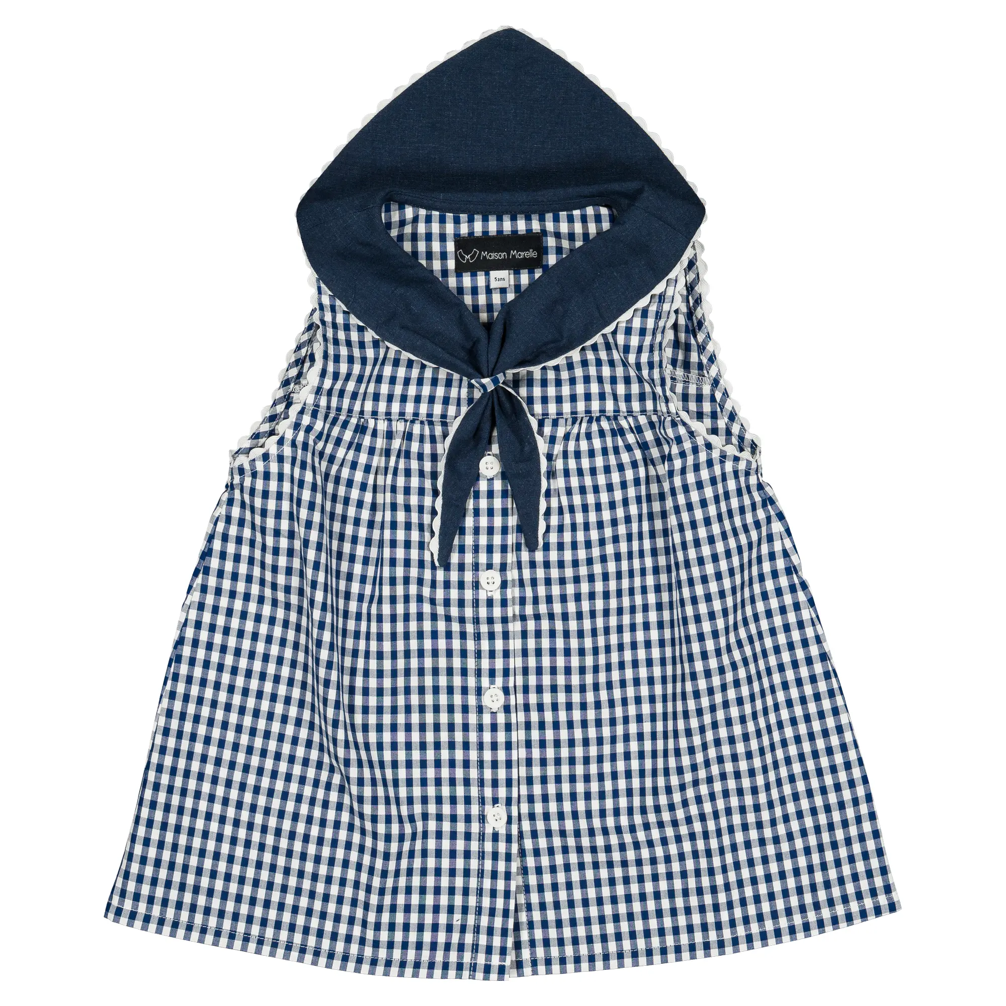 Blouse TRUDAINE- vichy bleu