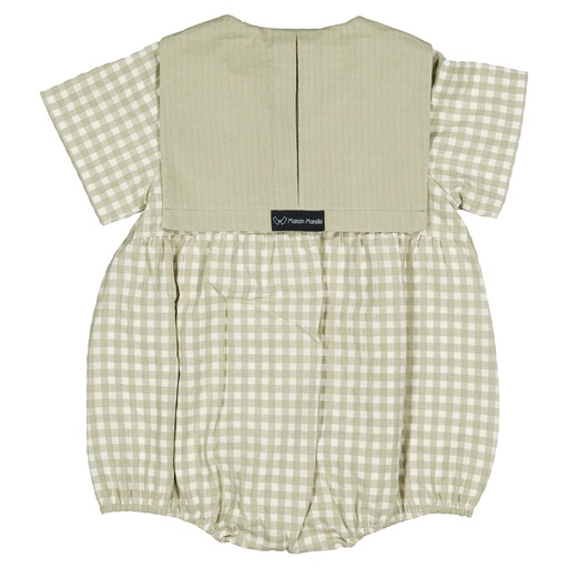 Barboteuse CAMBON - vichy vert