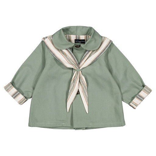 Manteau VOLTAIRE- vert céladon