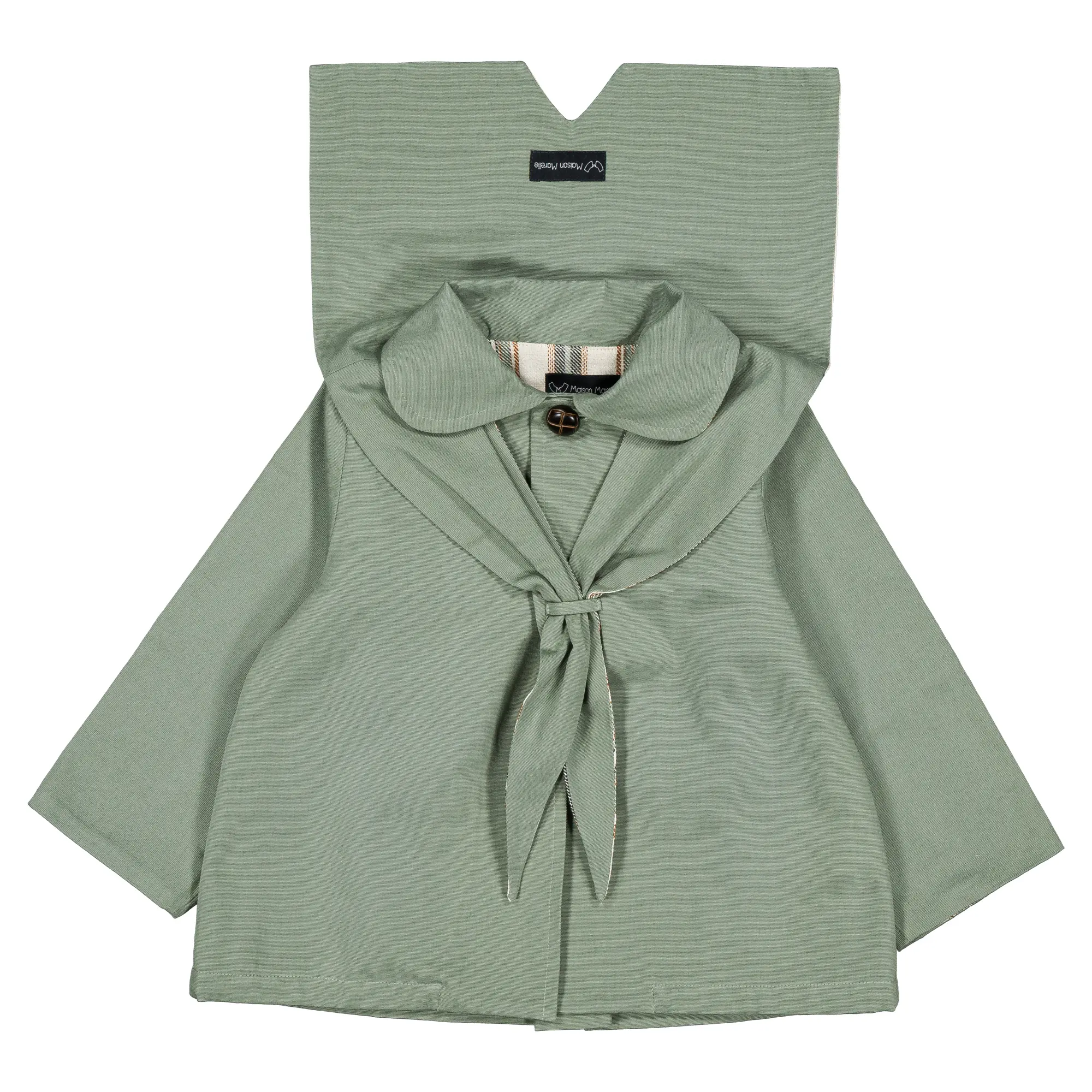 Manteau VOLTAIRE- vert céladon