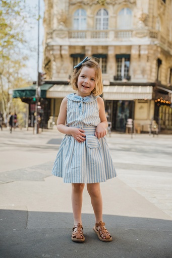 Jupe TOURNON -rayures bleues