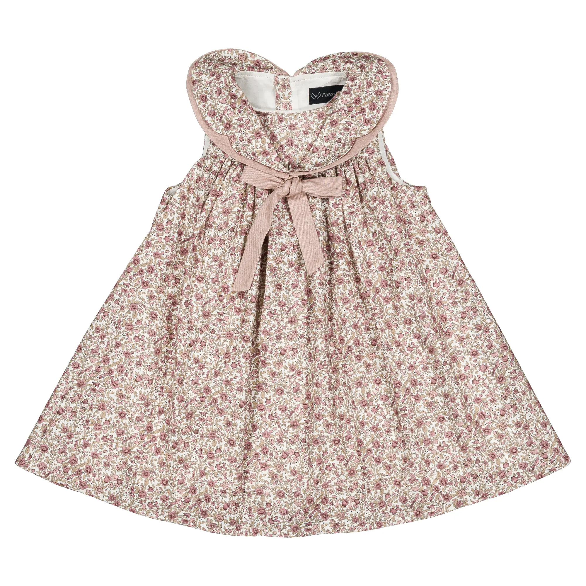 Robe ELYSÉE - fleures roses