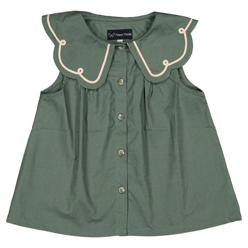 Blouse BAUME- vert empire