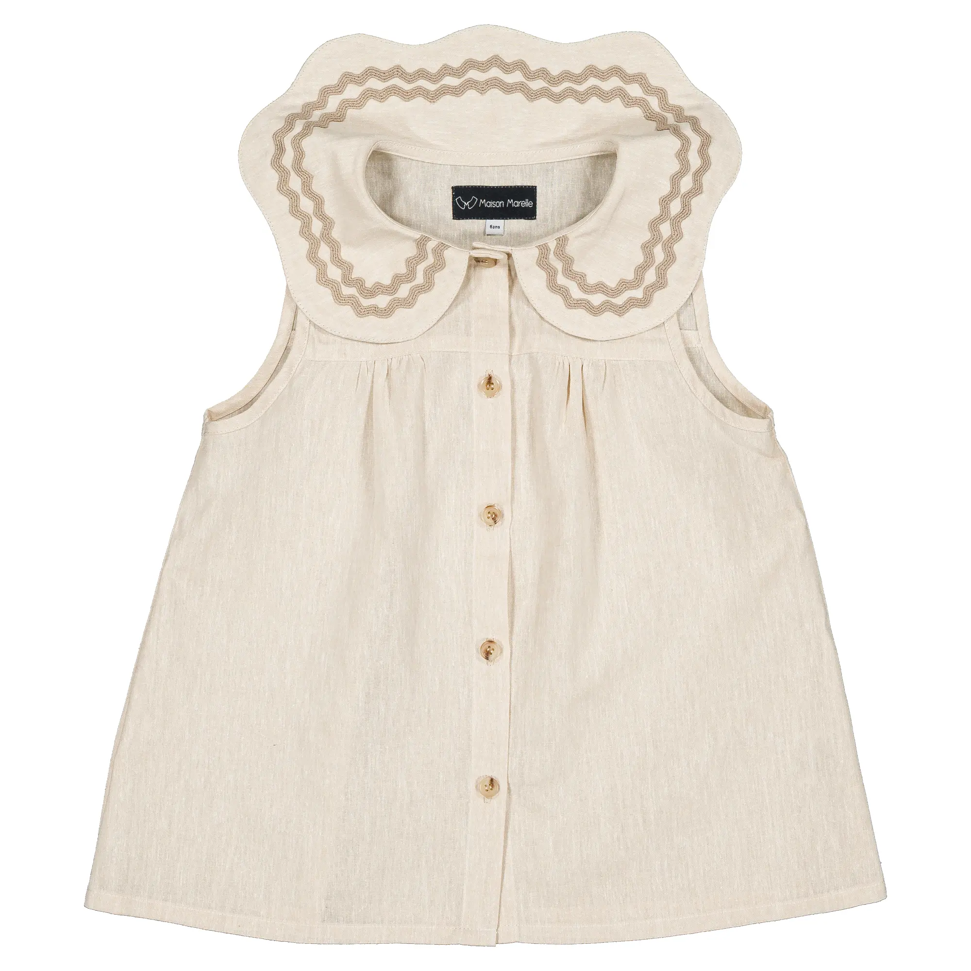 Blouse NOLLET - lin beige
