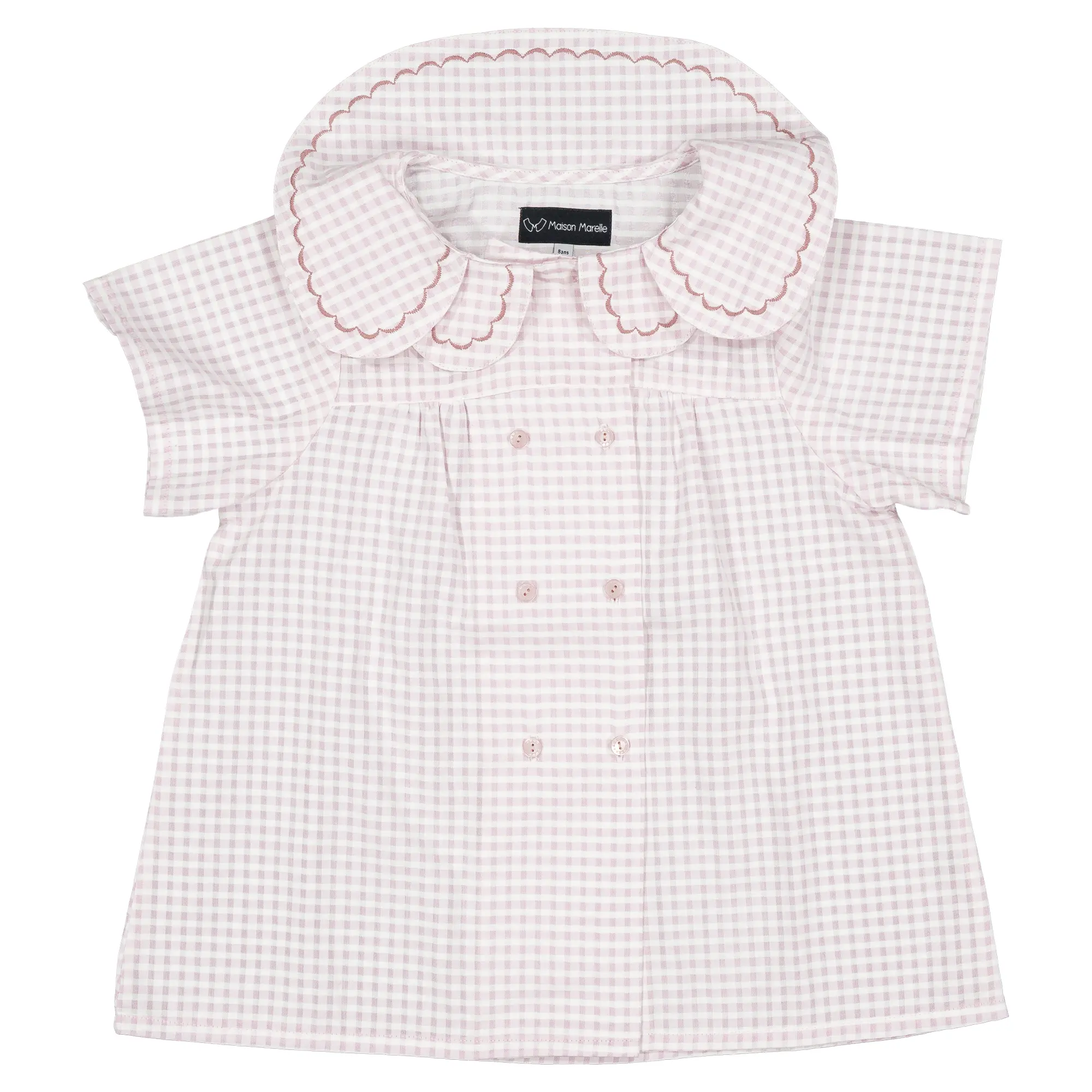 Blouse NOLLET- vichy rose