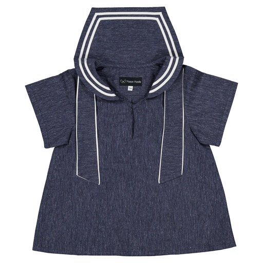 Blouse MAHON- bleu foncé